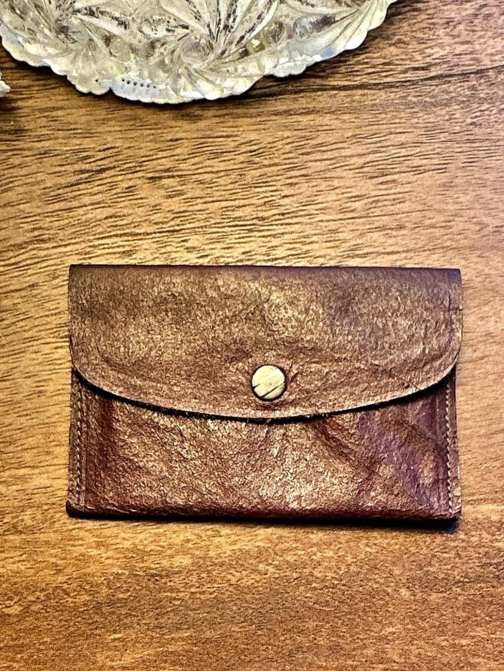 Vintage Brown Leather Wallet/Card/Coin
